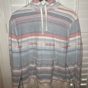 Faherty Multicolor Striped Hoodie Sweater